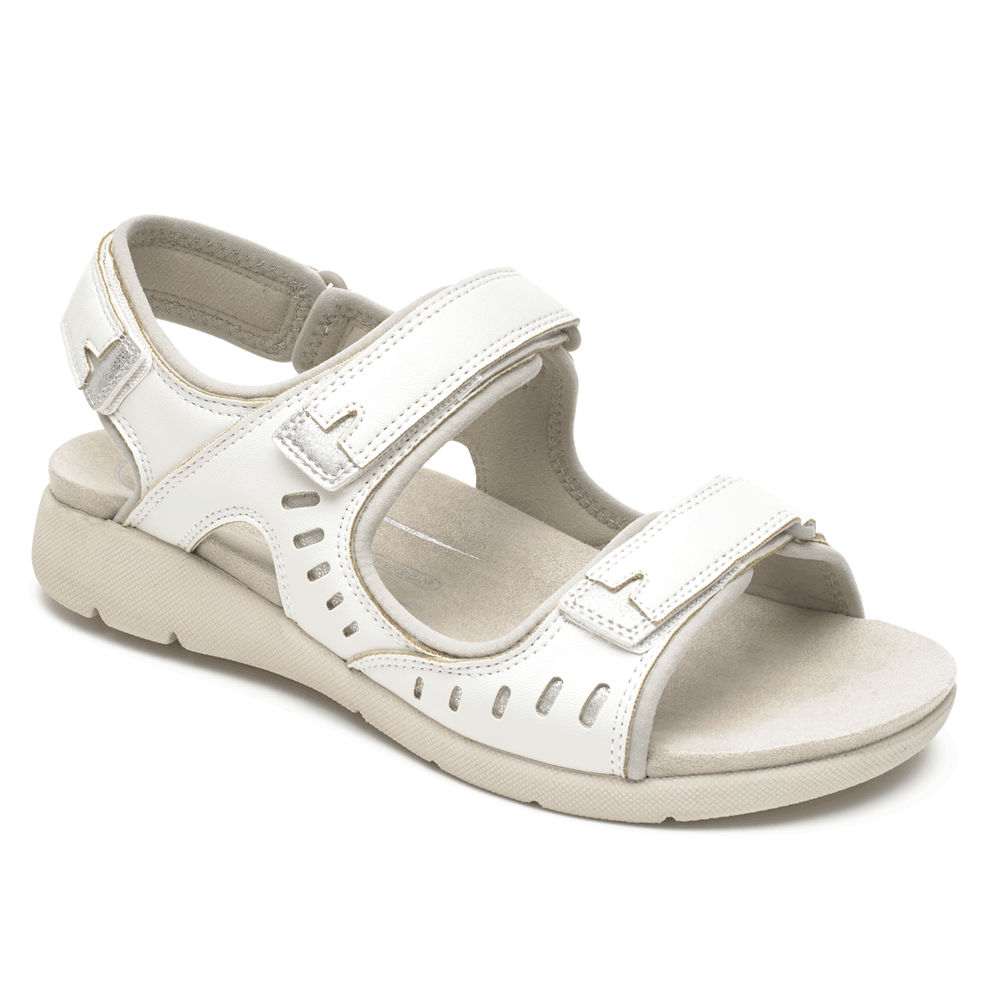 Rockport Sandaler Dame Hvite - Eileen Comfort - KNEU10948